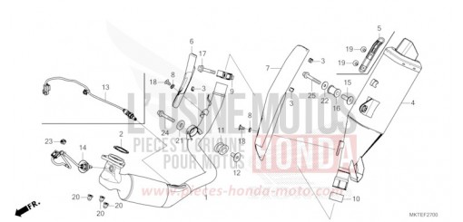 EXHAUST MUFFLER ADV750S de 2025